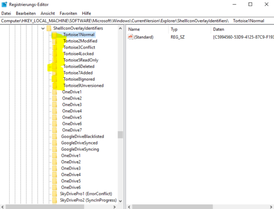 Tortoise SVN, Windows 10 Updates und die Icons