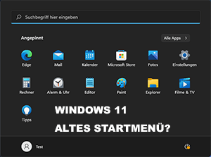 Windows 11: Startmenü anpassen, klassische Taskleiste, links ausrichten